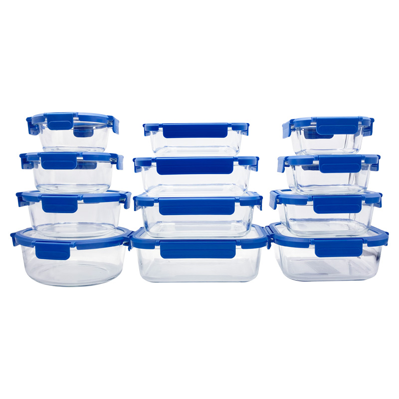 Glass Food Storage Container with Glass Lid