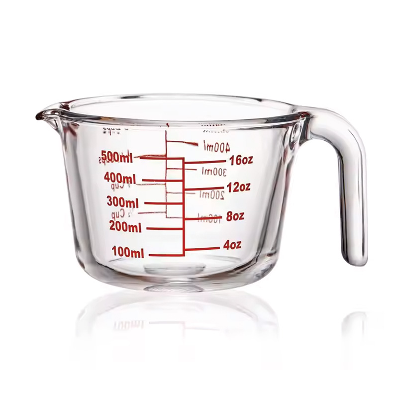 High Borosilicate Glass Measuring Cup with Accurate Four Scale