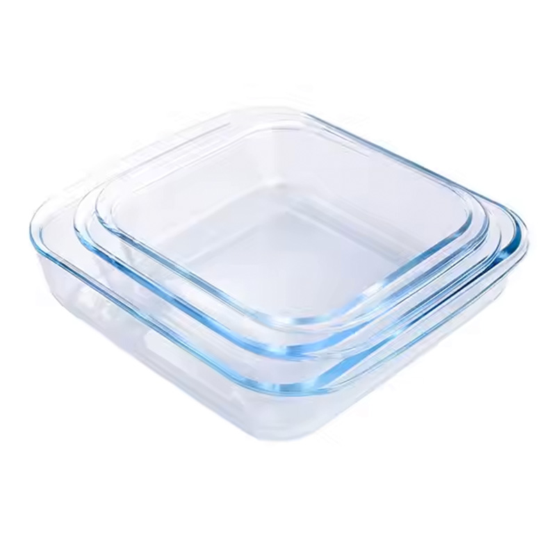 Popular Glass Baking Dishes Square Glass Bakeware Glass baking Tray