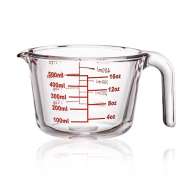 High Borosilicate Glass Measuring Cup with Accurate Four Scale