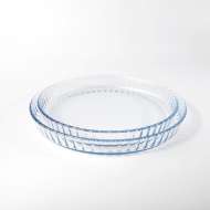 Round Glass Baking Dish Oven Glass baking Pan Glass Pie Dish