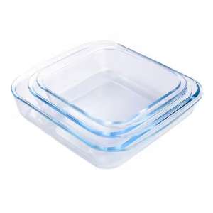 Popular Glass Baking Dishes Square Glass Bakeware Glass baking Tray
