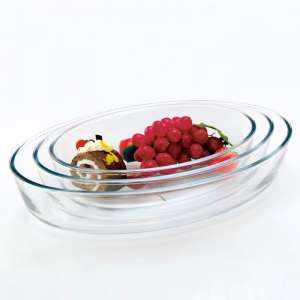Oval Glass Baking Dish for Oven Glass Baking Tray
