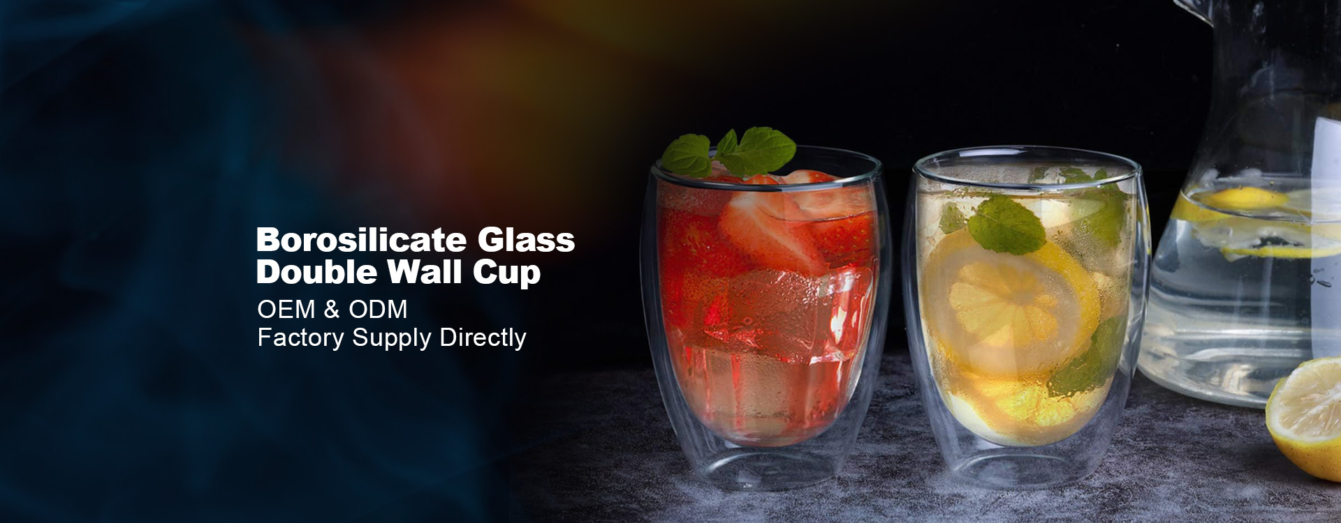 Borosilicate Glass Double Wall Cup