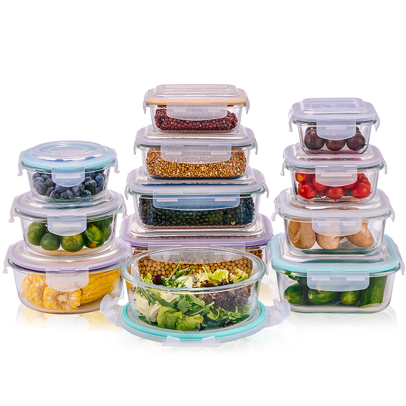 Glass Food Storage Containers With Lids Airtight
