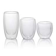 OEM Wholesale High Quality 100ml 180ml 250ml 350ml 450ml Borosilicate Double Wall Layer Glass Cup for Tea