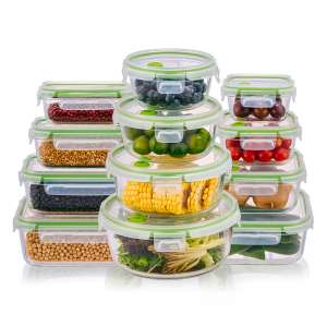 Glass Food Storage Container with Vented Lid