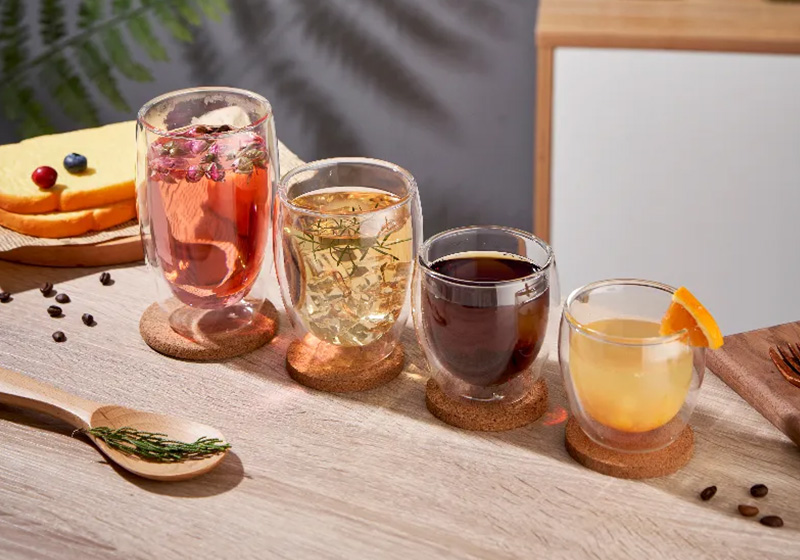 What are the advantages of double-wall insulated glass cup?