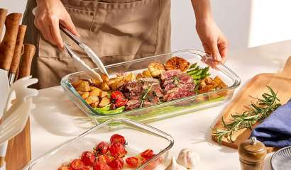 What kind of material baking sheet is safer?