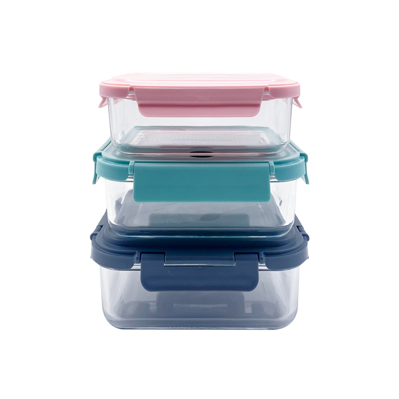 Modern Design Glass Food Container With Knife and Fork From China Manufacturer