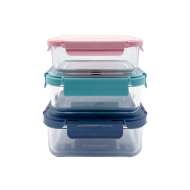 Modern Design Glass Food Container With Knife and Fork From China Manufacturer