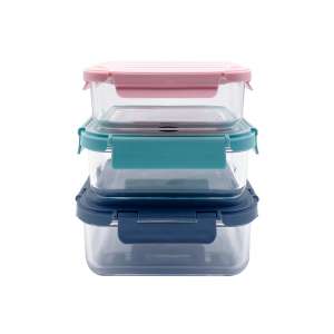 Modern Design Glass Food Container With Knife and Fork From China Manufacturer