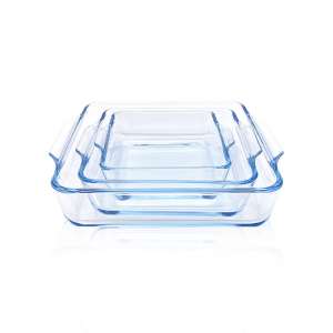 Square Glass Baking Dish for Oven, Cake Pan