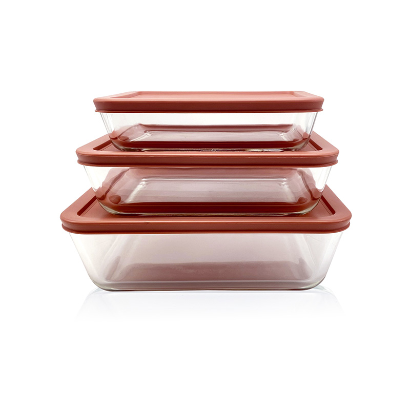 Rectangular Glass Food Storage Containers, Multiple Sizes for an Organized Kitchen