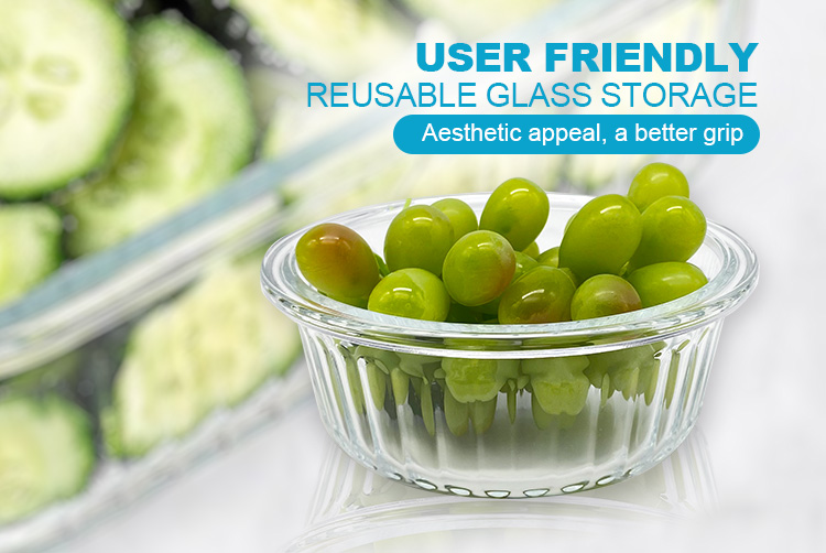 Wave Glass Containers with Vented Lids – Airtight, Leakproof, BPA-Free