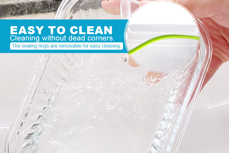 Ribbed Glass Containers with Vented Lids – Airtight, BPA-Free & Eco-Friendly, Rectangular