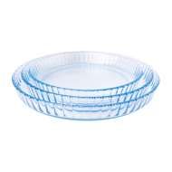Round Glass Baking Dish Oven Glass baking Pan Glass Pie Dish