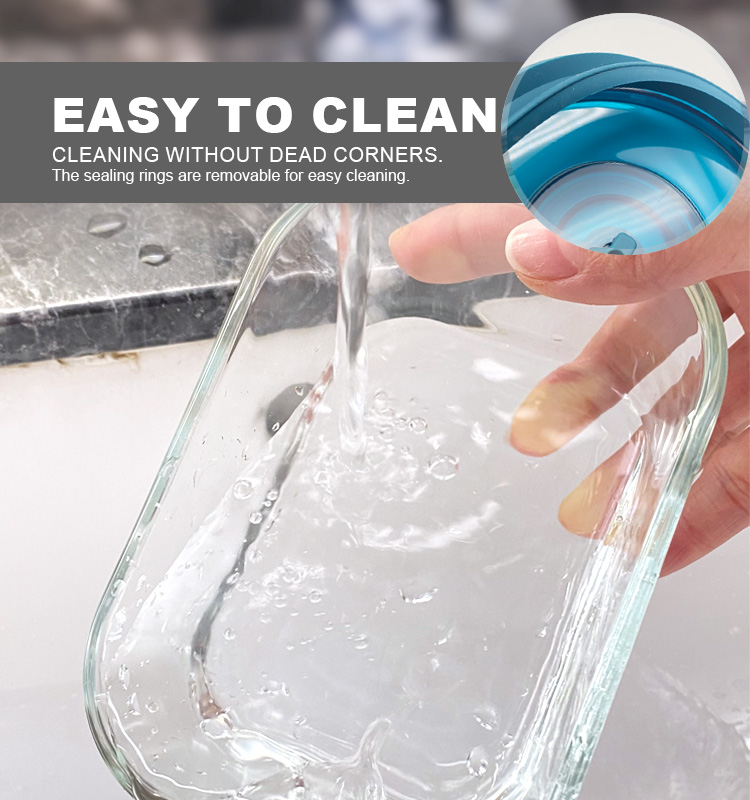 Consing OEM/ODM Airtight Glass Food Storage Container with Pump Vacuum Glass Container Set