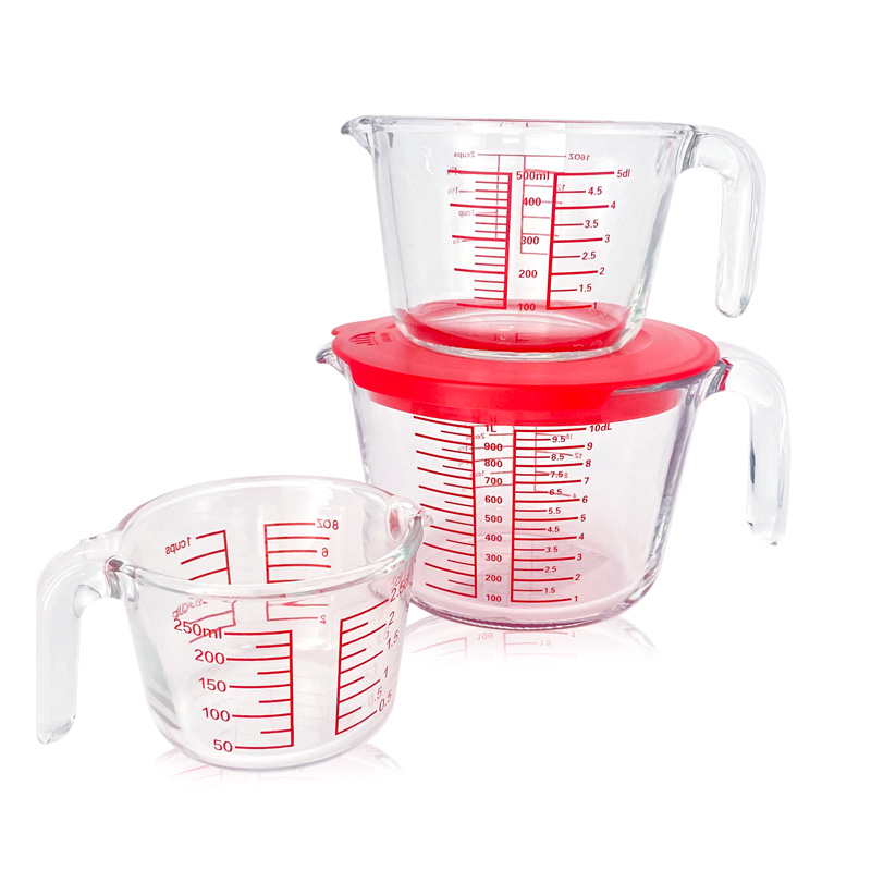 High Borosilicate Glass Measuring Cup for Home Baking Tools Glass Mixing Cup Milk Jug
