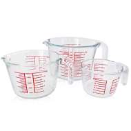 High Borosilicate Glass Measuring Cup with Accurate Four Scale
