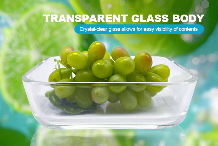 600ml/1150ml/1940ml Consing Premium Borosilicate Glass Lunch Box with Glass Vent Lid