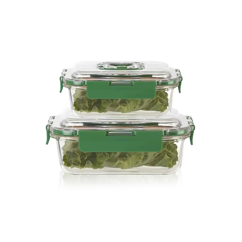 Airtight Glass Storage Container with Time-Recording Plastic Lid