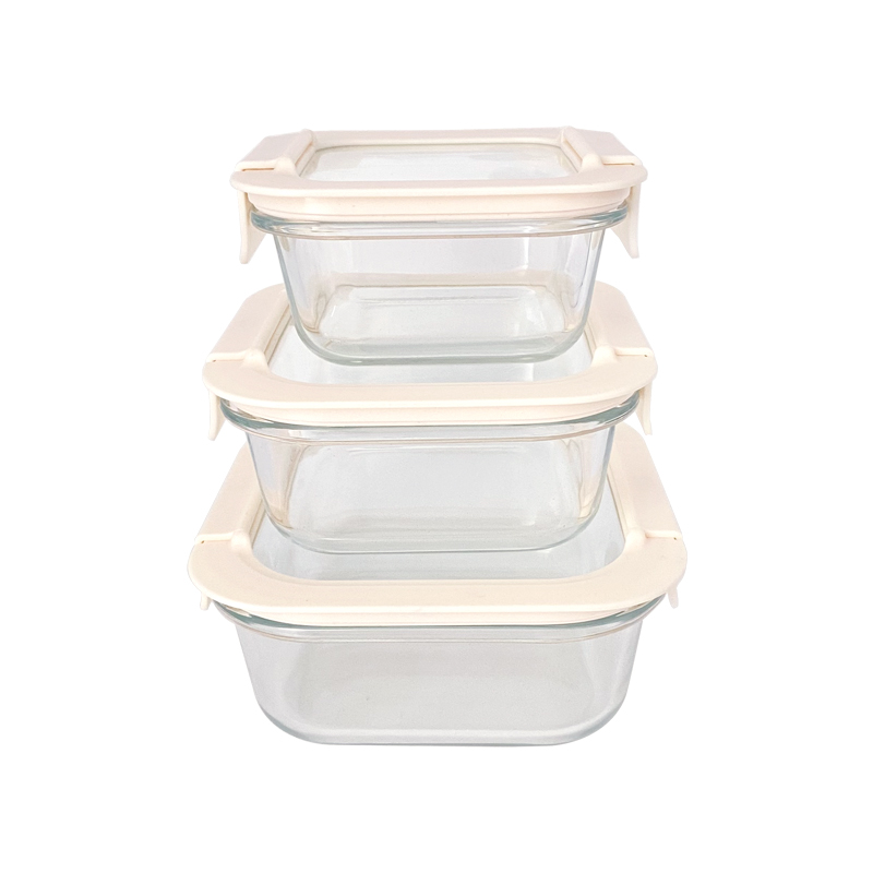 310ml/530ml/800ml/1100ml Wholesale High Borosilicate Glass Food Storage & Meal Prep Containers with Tempered Lids