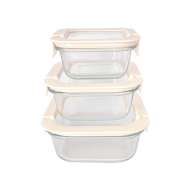 310ml/530ml/800ml/1100ml Wholesale High Borosilicate Glass Food Storage & Meal Prep Containers with Tempered Lids